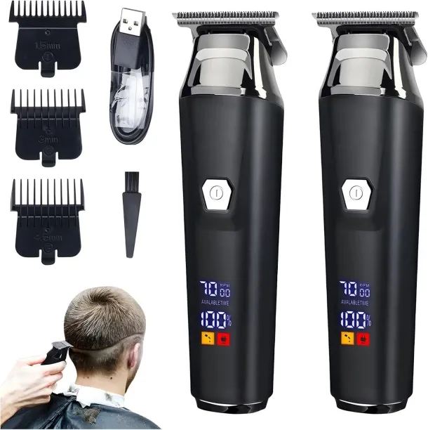 BOWENSTORE Household Digital Display Professional Electric Hair Clipper Set, Clippers and Trimmers …