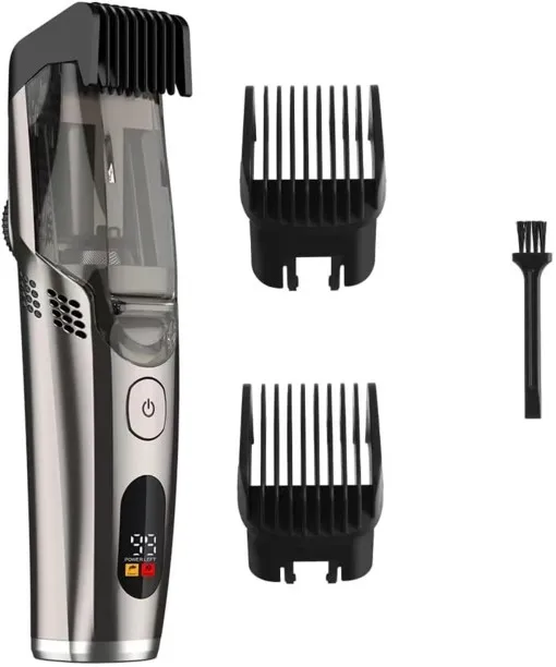 SHIJIN Vacuum Beard Trimmer for Men, Rechargeable Electric Mens Beard Trimmer with Adjustable Lengt…