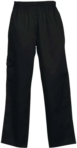 BAKERS & CHEFS 000000000341158003_EA Boys & Girls Cotton Blend Black Trousers