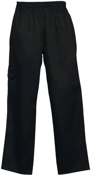 BAKERS & CHEFS 000000000341158004_EA Boys & Girls Cotton Blend Black Trousers
