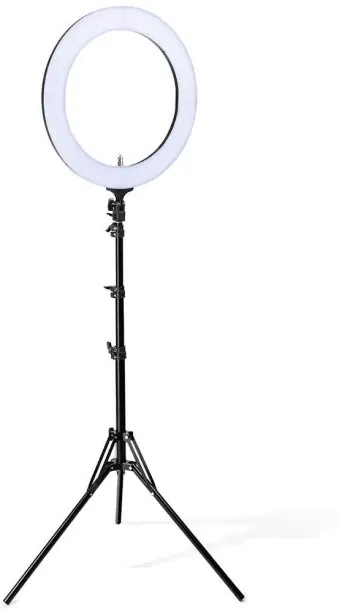 18" LED Ring Light With Stand ZAR64 Circular Incandescent Tube Light