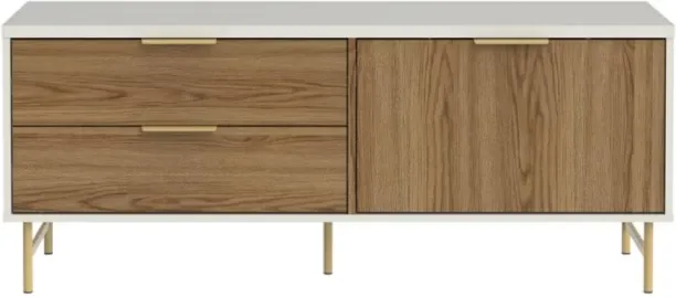 VC Furniture and Design 986300592387 Solid Wood TV Entertainment Unit