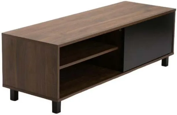 Benise TV Units Ally 1 Door Tv Unit - Walnut Solid Wood TV Entertainment Unit