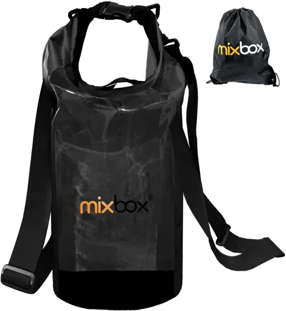 Mix Box 20L Outdoor Waterproof Dry Bag One-side Black PVC Motorbike Saddlebag