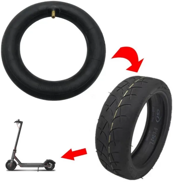 Generic 8.12x2 adult e-scooter front & rear tire & tubes(set of 2) rubber Tire & tube for electric …