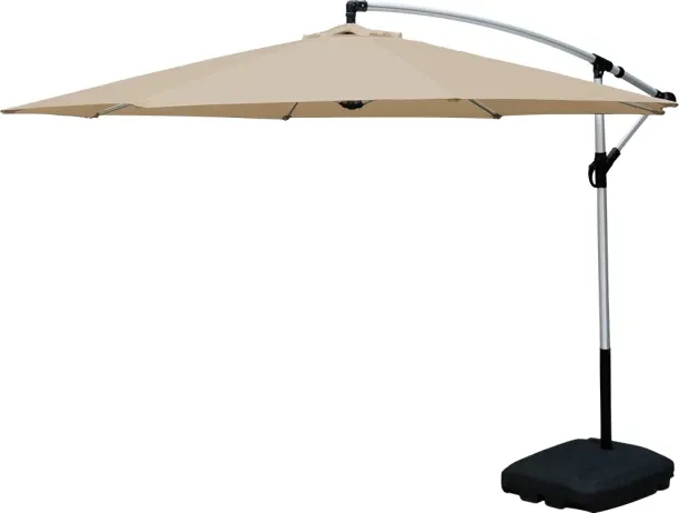 Home Links 20 kg Capacity Plastic Aluminum Garden Umbrella Cantilever With 60L Banana Base Umbrella…