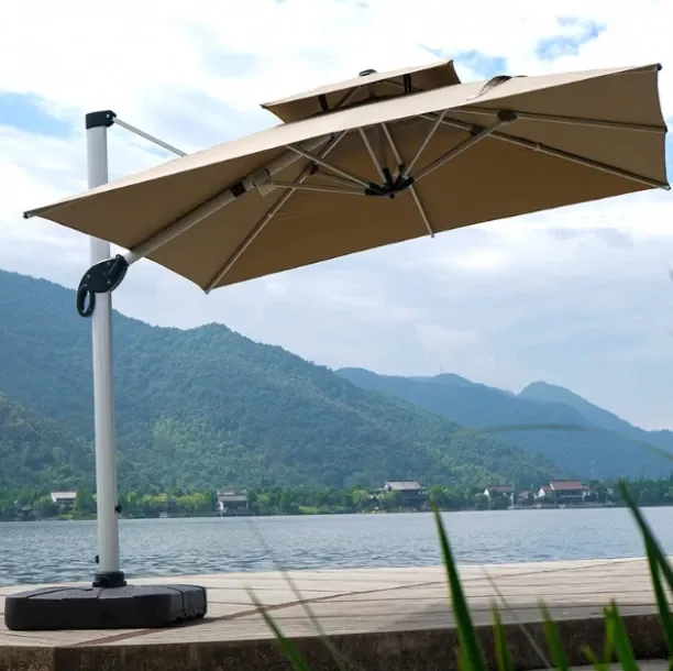 HOD 30 kg Capacity Aluminium Cantilever Sun Patio Umbrella Umbrella Base Square