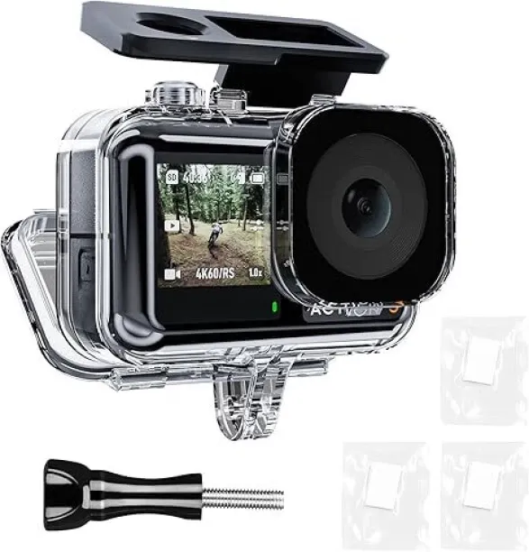 marevic Waterproof Case for DJI Action 5 Pro Action 4/3 Camera, with Anti-Fog Underwater Housing Sh…