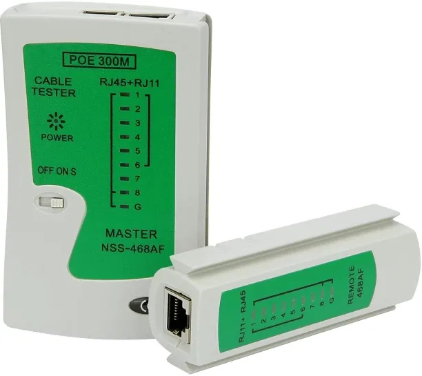 Bloo RJ45 Network Cable Tester with Mini Wire Stripper, Ethernet Cable Tester Tool for RJ11/RJ12/RJ…