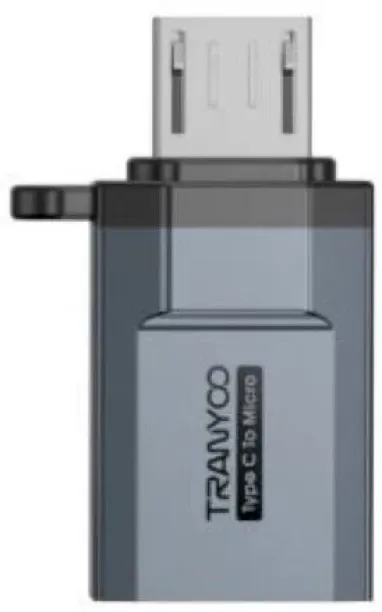TRANYOO Micro to Type-C Mini Adapter T-E22 USB Adaptor
