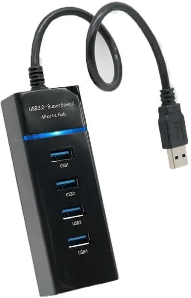 Generic USB 3.0 Super Speed 4 Ports Hub for All Computers & Consoles USB Adaptor