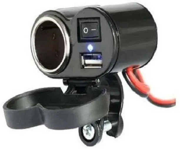 Go Essentials Andowl Motorcycle USB charging / Cigarette Lighter kit Q-A47 DC-61103 Cigarette Light…