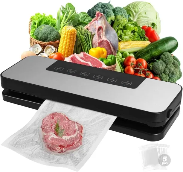 Solala Vacuum Sealer Machine,4-in-1 Food Vacuum Savers Kit, 20s Fast Seal for Dry & Moist Food, LED…