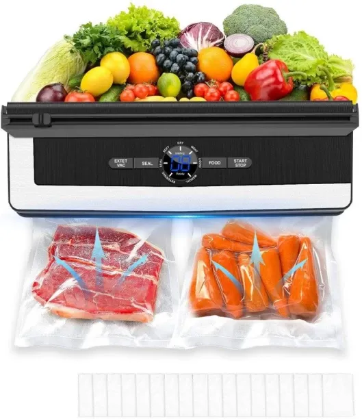 Bloo Food vacuum cleaner and sealer, multi-functional, built-in cutter, adjustable power supply, di…
