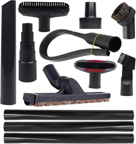 Aming 12 Pcs Universal Vacuum Attachment Kit, Vacuum Hose Adapter, 1-1/4\" Vacuum Cleaners Accessor…