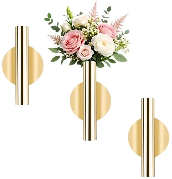 Lumora Self - Adhesive 3 Pack Iron Vase