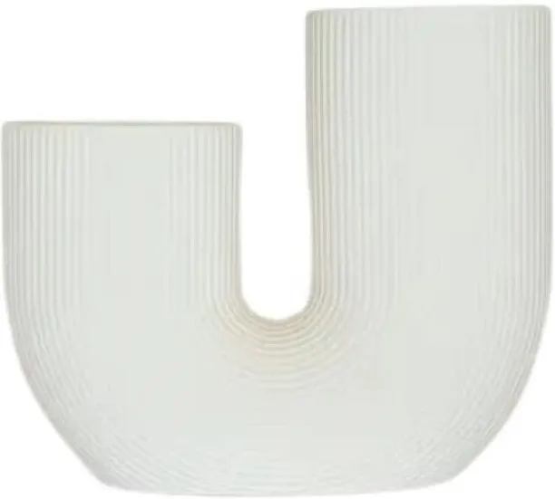 Danny Home Nordic U-Shape Flowers Vase Ceramic Vase