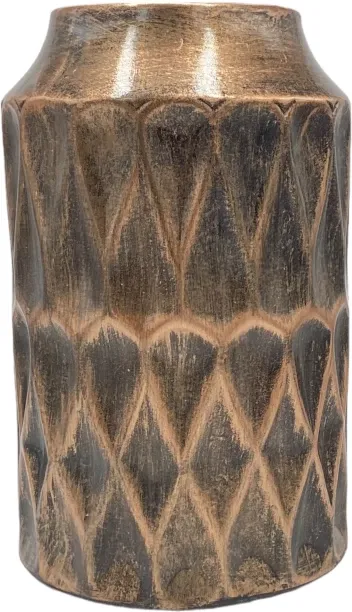 Africa Ceramics Vase 30x18x13cm Water Drop - Bronze Ceramic Vase