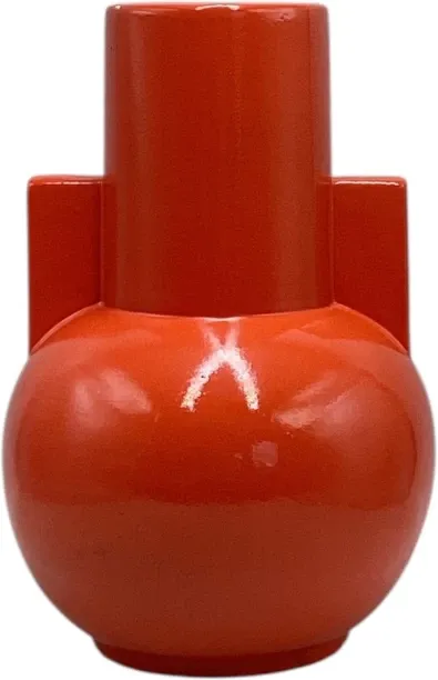 Africa Ceramics Vase AC 26X10X12Cm Star Trek-Orange Ceramic Vase
