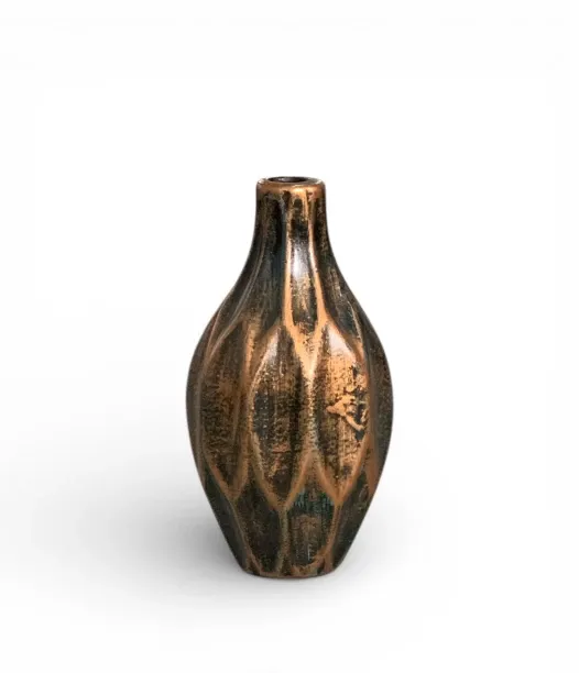 Africa Ceramics Vase AC 22cm Raphael - Bronze Rust Ceramic Vase