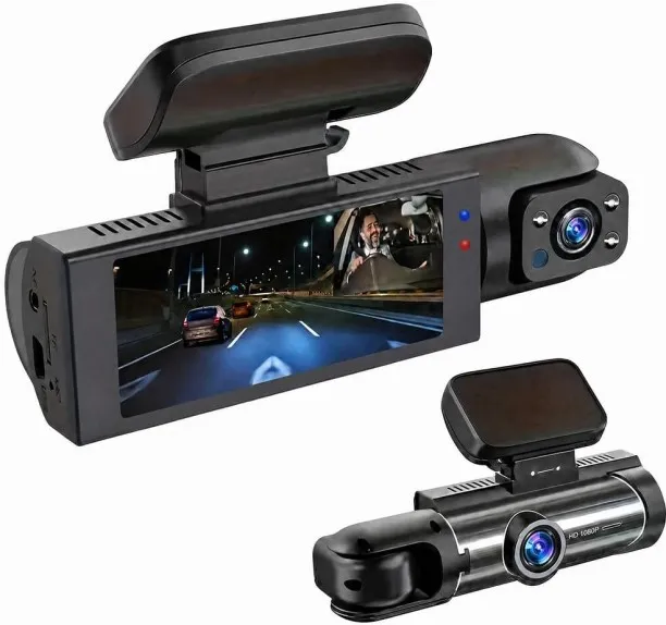 SHIJIN Dash Cam Front and Inside, Dual Car Camera with IR Night Vision, G-Sensor, Loop Recording, P…
