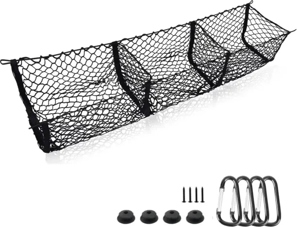 Mix Box Mix Box 90x30CM Truck Heavy Duty Cargo Net Organizer Elastic Storage Pocket Vehicle Cargo N…