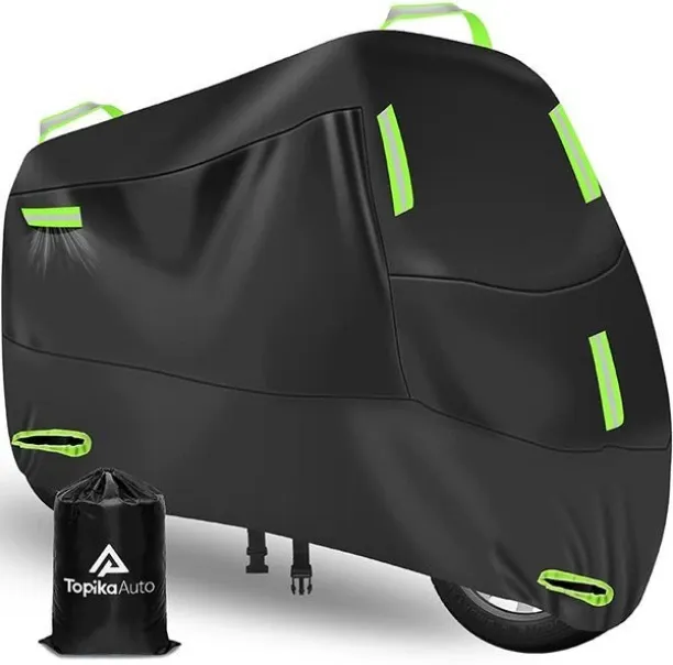 Topika Motorcycle Universal For Bike Cover Waterproof Outdoor Heavy Duty 210D PU - L - 220 L x 100 …