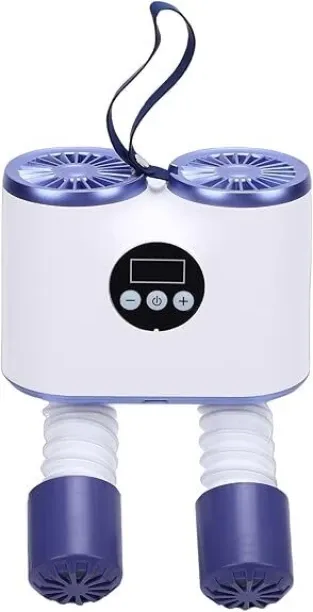 Geluk Mall Portable Shoe Dryer with Dual Retractable Hoses Fast Drying for Shoes Socks Gloves for H…