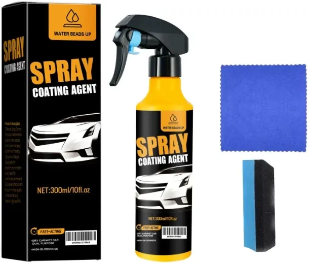 Happyfun Hydrophobic Ceramic Coating, 2026 New Car Coating Spray, Car Quick Acting Coating Agent Sp…