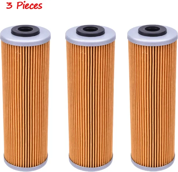 Huanix 3Pcs Yellow-Motorcycle Oil Filter Grid Filters For KTM Adventure Super Enduro Duke SMT 790 8…