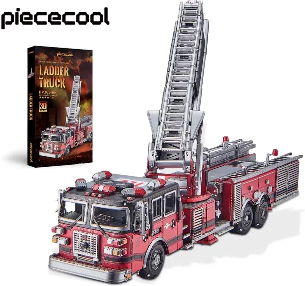 Huanix Piececool 3D Metal Puzzles Ladder Truck,