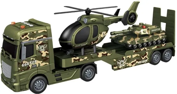 Toy Star Military Transporter Set with Sound, Lights