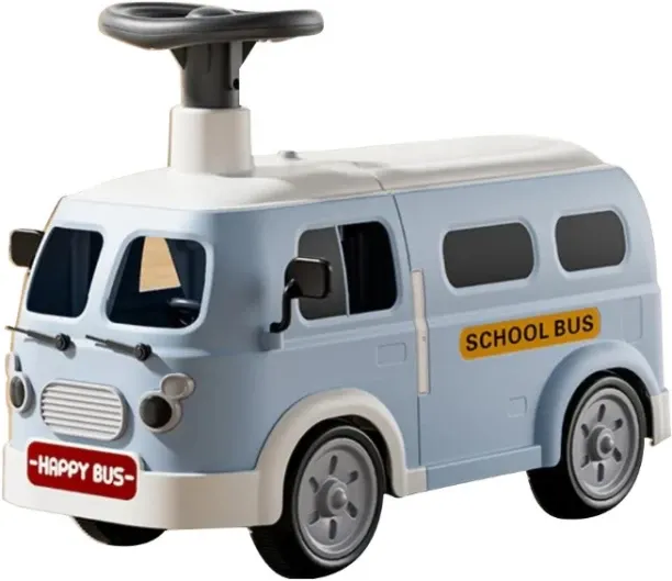 Generic Kids Small Car Vehicles Toys Mini Bus Slide Play Set Cute Cartoon Bus Accessories Model Kin…