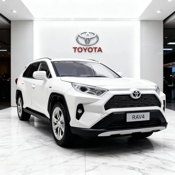 MAX 1:24 RAV4 SUV Alloy Cast Toy Car Model Sound and Light Children's Toy Collectibles Birthday gift