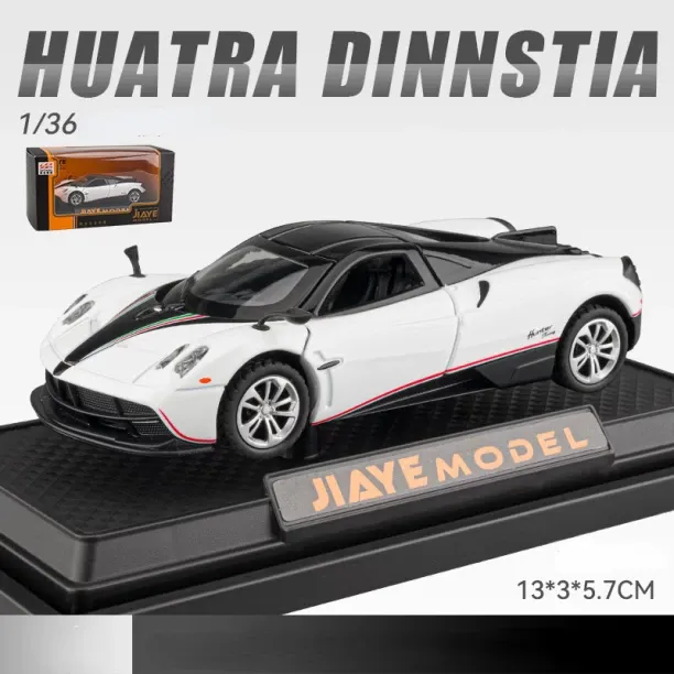 MAX White With box1:36 Pagani Huayra Dinastia Alloy Sports Car Model Diecast Metal Toy Car Model So…