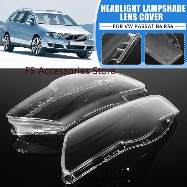 Car headlight housing (Left)2PCS Car Headlight Headlamp Waterproof Clear Cover Lens Lamp Hoods For …