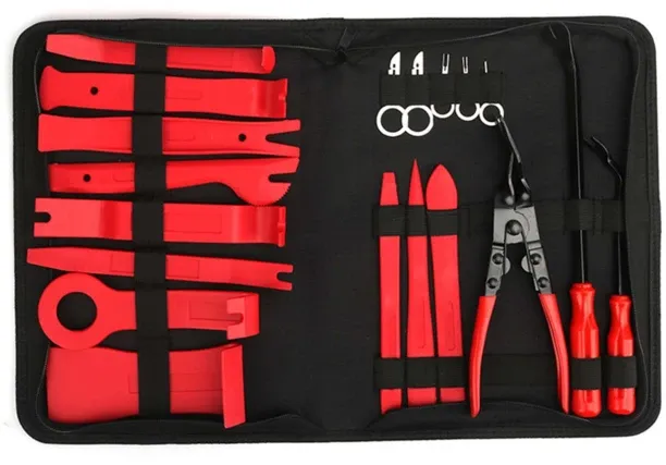 Mix Box 20PCs Auto Trim Removal Tool Kit Plated for  Auto Trim Removal AC Repair Kit for  Car