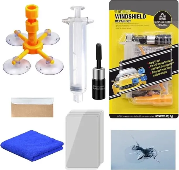 PressPlay Tech Windshield Repair Kit Rubber for  Universal AC Repair Kit for  Car
