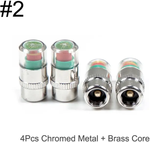 Huanix Anti-theft design-4Pcs Tire Pressure Monitor Valve Stem Cap Sensor Indicator 36 Psi 2.4 Bar …