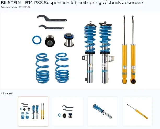BILSTEIN B14 PSS Coilover Gol for  VW Shock Absorber for  CAR