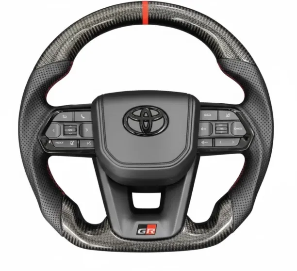 GR Toyota Genuine Carbon Fiber LC300 Steering Wheel with Steering Column Cover