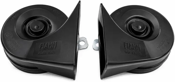 Fiamm Universal Dual Air Horn Kit 12V Twin Hooter Set for Vehicles Horn Pad