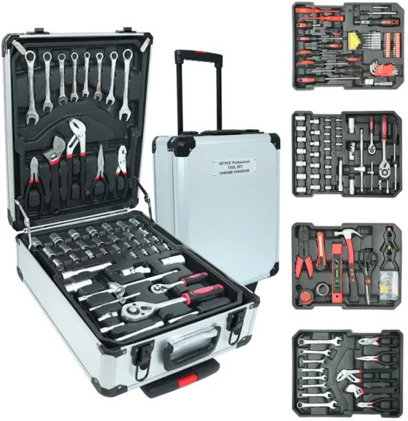 Generic 187PCS Hardware Tool Hand Tools Ratchet Socket Steel Wrench Spanner Set Mechanic Screwdrive…
