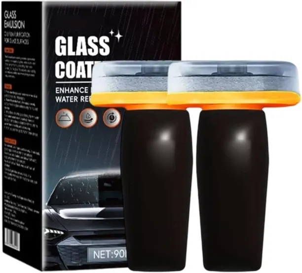 Happyfun Glass Oil Film Remover for Car, Glass Emulsion Oil Film Remover for Car Windshields and Wi…