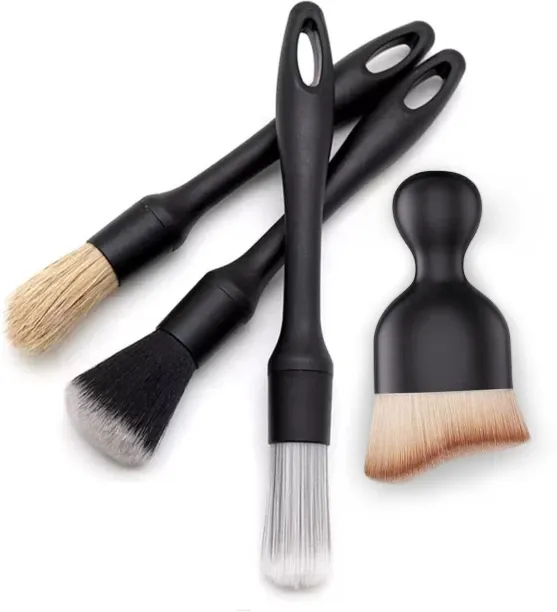 marevic Car Detailing Brush Set - 4-Piece Kit for Interior & Exterior Cleaning Plastic Vehicle Wash…