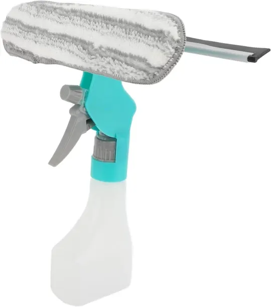 LIUHUI Zerodis Window Squeegee Cleaner with Spray, Mirror Scrub Pad Compact Glass Mop for Indoor Ou…