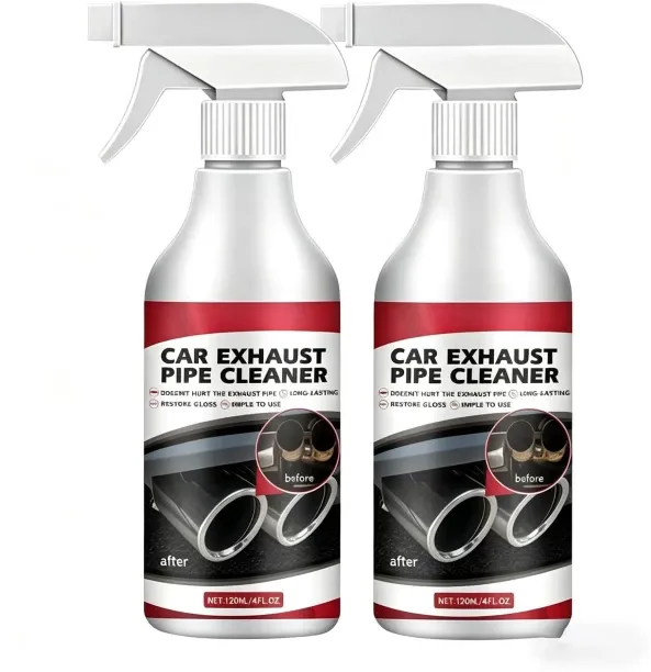 BOWENSTORE Car Exhaust Pipe Cleaner, Rust Remover Spray for Chrome and Metal Surfaces, Long-Lasting…