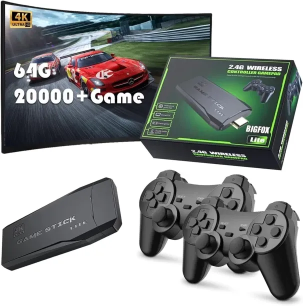 Wireless Retro Game Console, Retro Game Stick, Plug and Play Video Game Stick Built in 10000+ Games…