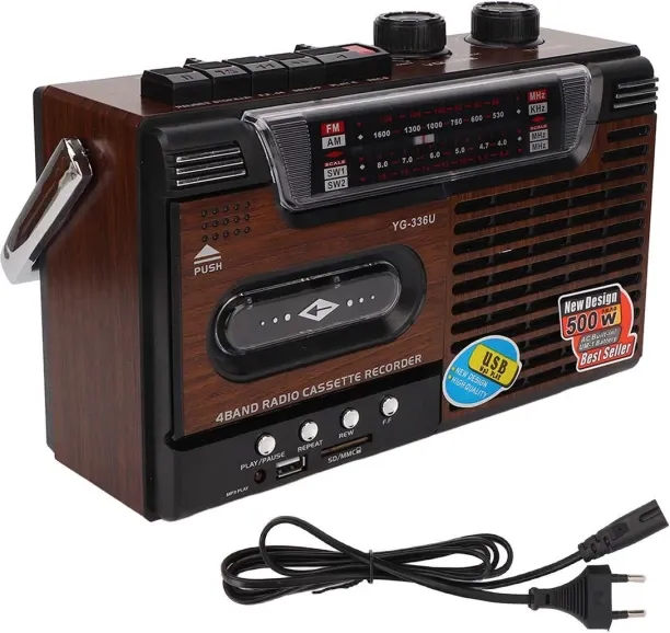 Milky Way Cassette Player AM FM Radio Noiseless Portable Cassette Player Recorder 10 inch CD Player