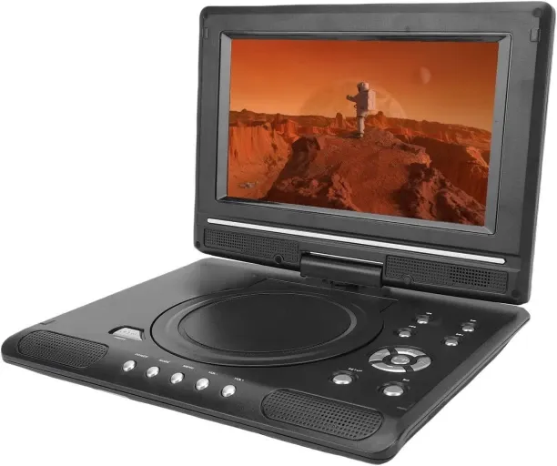 Happyfun Portable DVD Player 9.8 Inch, Car DVD Player with Swivel Screen, Dual Speakers & Antennae …